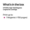 HP 912XL didelės talpos purpuriniai originalūs rašalo kasetė