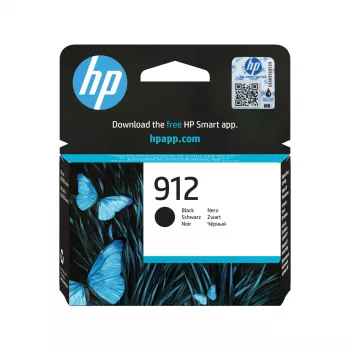 HP 912 juoda originali kasetė, juoda, 1 vnt., 250 puslapių