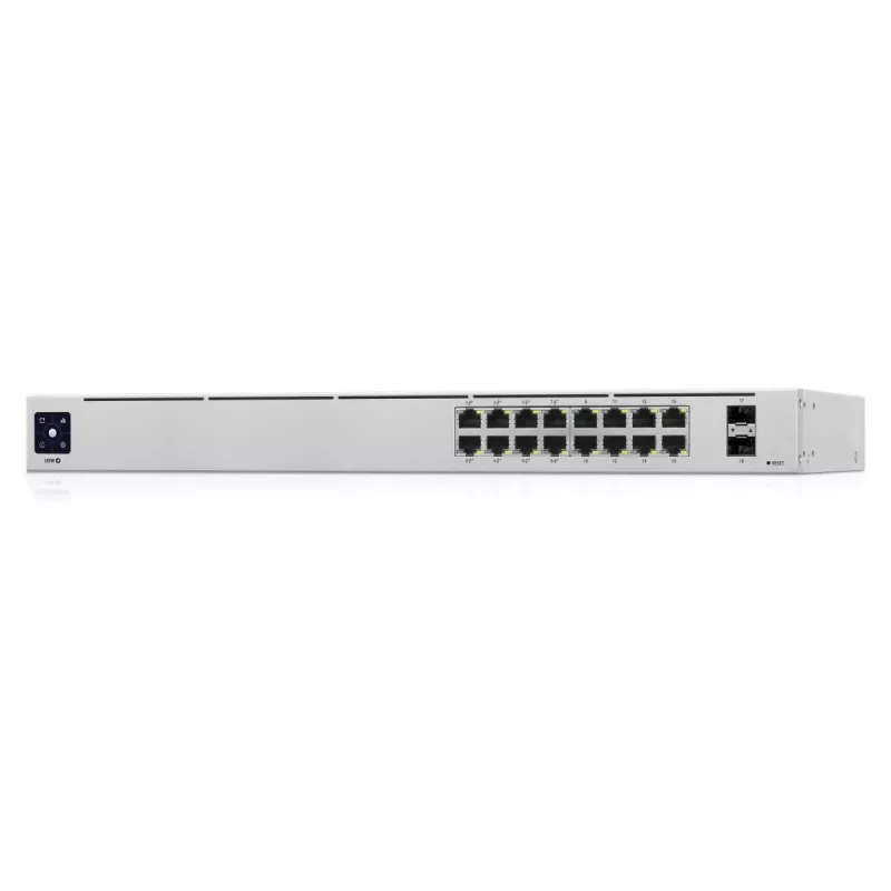 UBIQUITI NETWORKS UniFi Switch 16x Gigabit eterneto prievadai, iš jų 8x 802.3at PoE+ prievadai