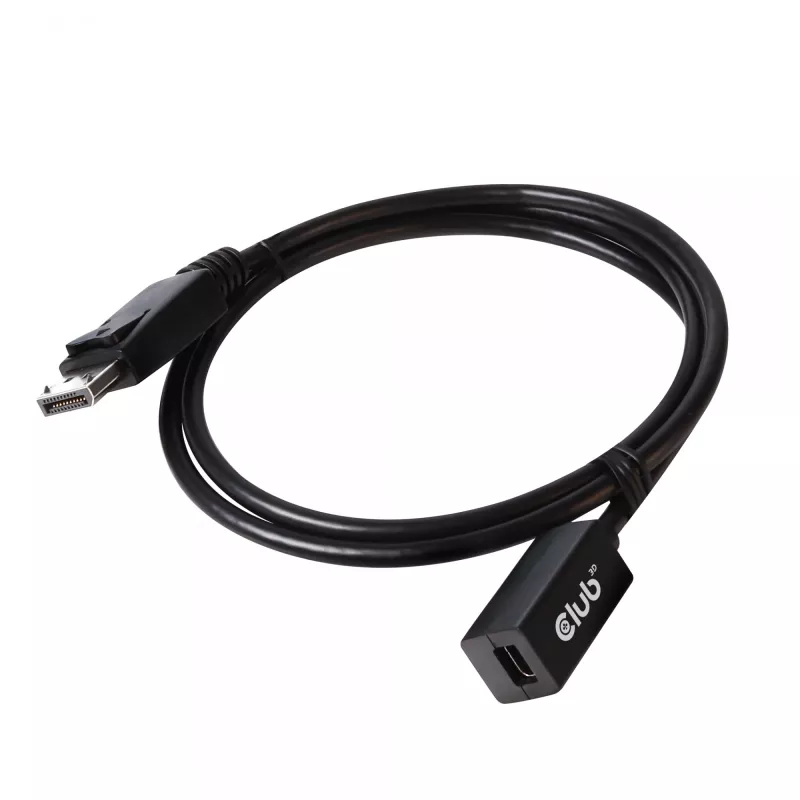 CLUB3D Mini DisplayPort 1.4 į DisplayPort ilginimo laidas 8K60Hz DSC 1.2 HBR3 HDR dvipusis F/M 1m/3.28ft