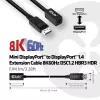 CLUB3D Mini DisplayPort 1.4 į DisplayPort ilginimo laidas 8K60Hz DSC 1.2 HBR3 HDR dvipusis F/M 1m/3.28ft