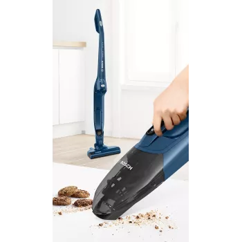 Bosch Serie 2 BBHF216 2-in-1 lazdinis dulkių siurblys / elektrinis šluotražis, baterinis, be maišelio, mėlynas