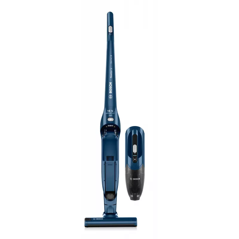 Bosch Serie 2 BBHF216 2-in-1 lazdinis dulkių siurblys / elektrinis šluotražis, baterinis, be maišelio, mėlynas