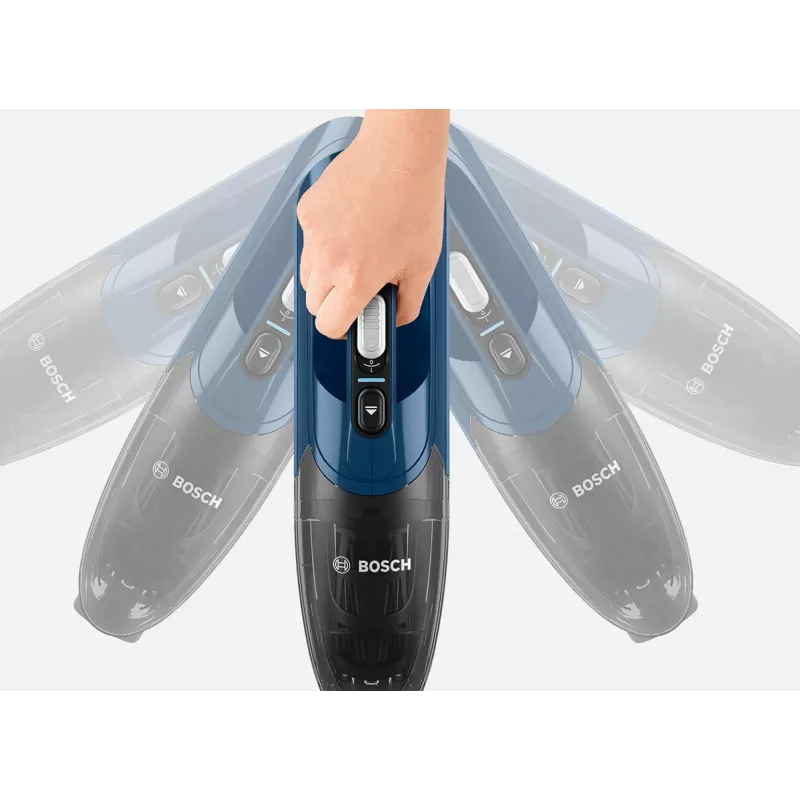 Bosch Serie 2 BBHF216 2-in-1 lazdinis dulkių siurblys / elektrinis šluotražis, baterinis, be maišelio, mėlynas