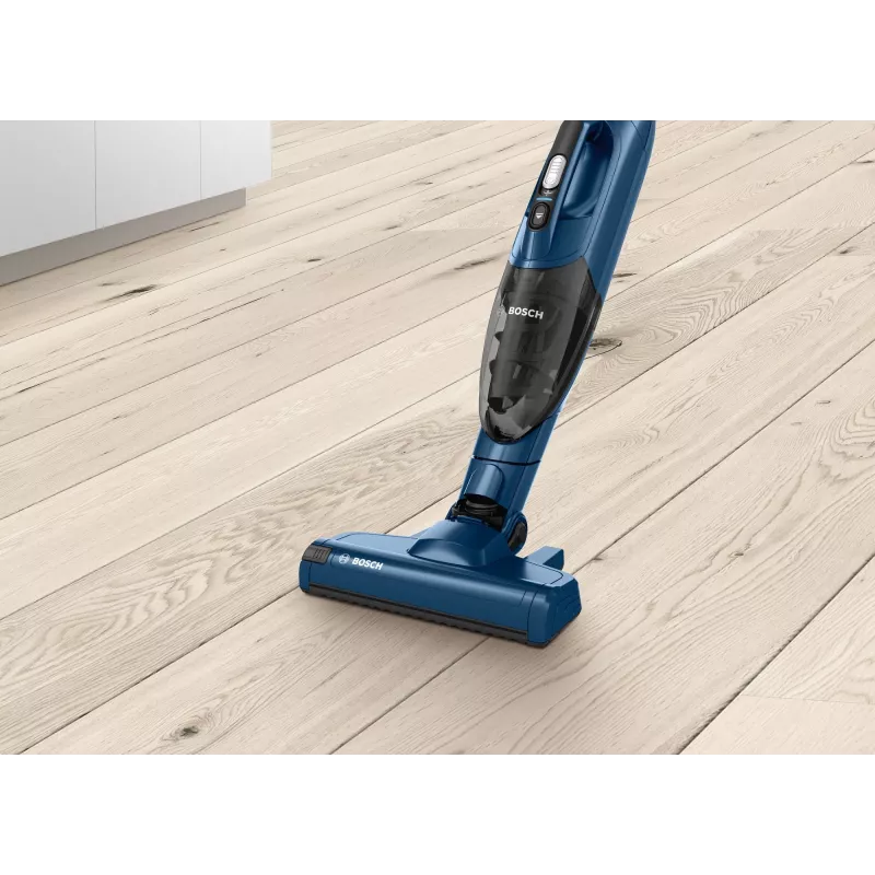 Bosch Serie 2 BBHF216 2-in-1 lazdinis dulkių siurblys / elektrinis šluotražis, baterinis, be maišelio, mėlynas
