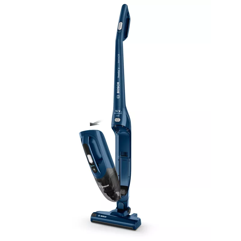 Bosch Serie 2 BBHF216 2-in-1 lazdinis dulkių siurblys / elektrinis šluotražis, baterinis, be maišelio, mėlynas