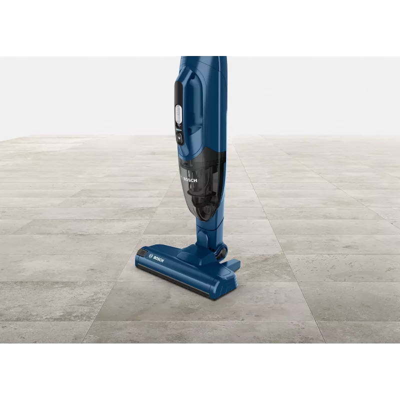 Bosch Serie 2 BBHF216 2-in-1 lazdinis dulkių siurblys / elektrinis šluotražis, baterinis, be maišelio, mėlynas