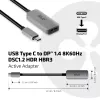 CLUB3D USB Type C į DisplayPort 1.4 8K60Hz HBR3 aktyvus adapteris