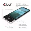 CLUB3D USB Type C 4-in-1 Hub HDMI 4K60Hz USB Type C PD / USB Type A / Aus prievadas