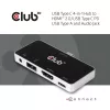 CLUB3D USB Type C 4-in-1 Hub HDMI 4K60Hz USB Type C PD / USB Type A / Aus prievadas