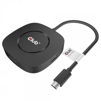 CLUB3D USB Type C 3.2 Gen 1 MST Hub DisplayPort 1.4 – trijų monitorių adapteris