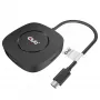 CLUB3D USB Type C 3.2 Gen 1 MST Hub DisplayPort 1.4 – trijų monitorių adapteris
