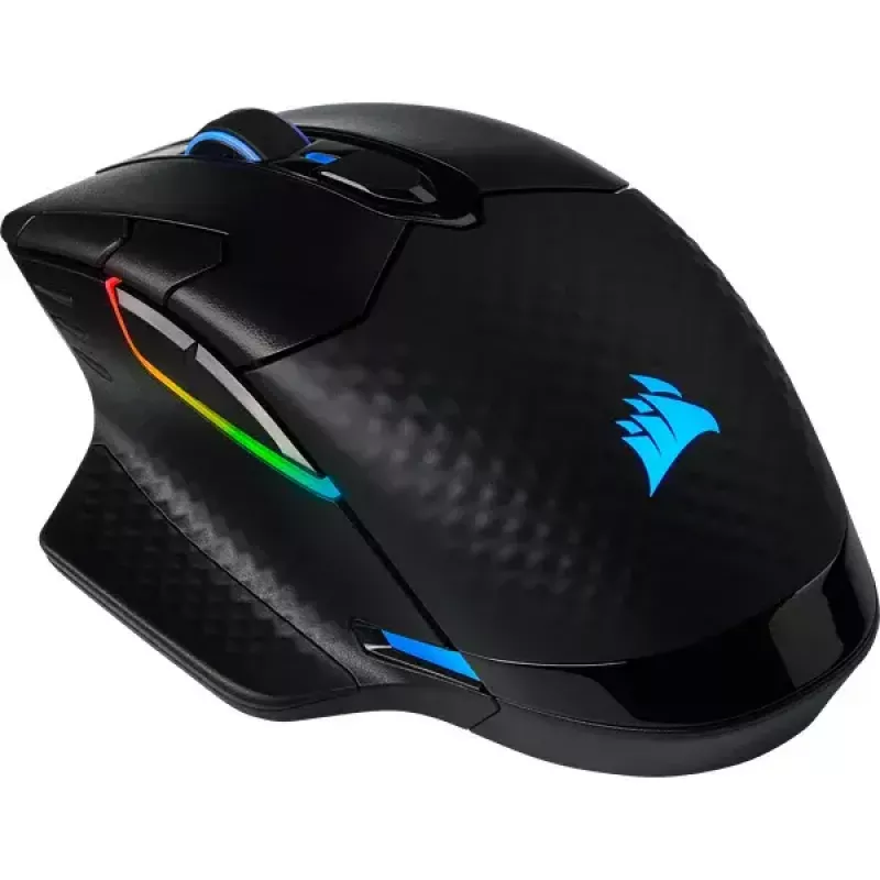 Pelė Corsair DARK CORE RGB PRO RF belaidė + Bluetooth + USB Type-A