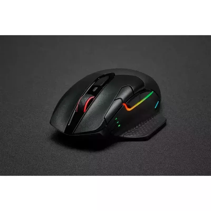 Pelė Corsair DARK CORE RGB PRO RF belaidė + Bluetooth + USB Type-A