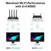TP-Link Archer C80 belaidis maršrutizatorius Gigabit Ethernet Dviejų juostų (2,4 GHz / 5 GHz) Juodas