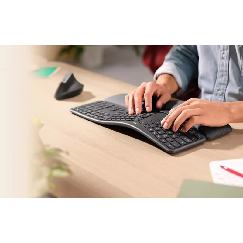 LOGITECH Ergo K860 - Belaidė išskėsta klaviatūra Graphite QWERTY Pan Nordic