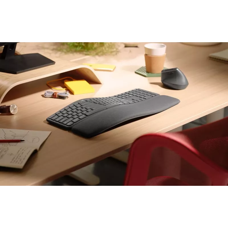LOGITECH Ergo K860 - Belaidė išskėsta klaviatūra Graphite QWERTY Pan Nordic