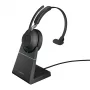 Jabra Evolve2 65 USB-A Black MS Chrg Stand Mono – belaidė ausinė su įkrovimo stovu, Mono, Microsoft Teams