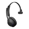 Jabra Evolve2 65 USB-A Black MS Chrg Stand Mono – belaidė ausinė su įkrovimo stovu, Mono, Microsoft Teams
