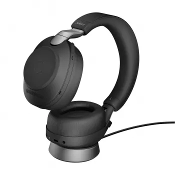 Jabra Evolve2 85 - Link380a UC Stereo stovas, juoda