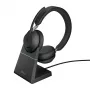 Ausinės Jabra Evolve2 65 USB-A Juodos MS Chrg stovas Stereo