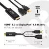CLUB3D CAC-1331 aktyvus HDMI į DisplayPort adapteris 0,25 m juodas