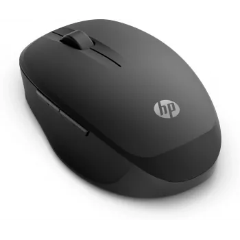 HP Dual Mode Black Mouse 300, dešinei rankai, optinis, RF belaidis, 3600 DPI, juoda