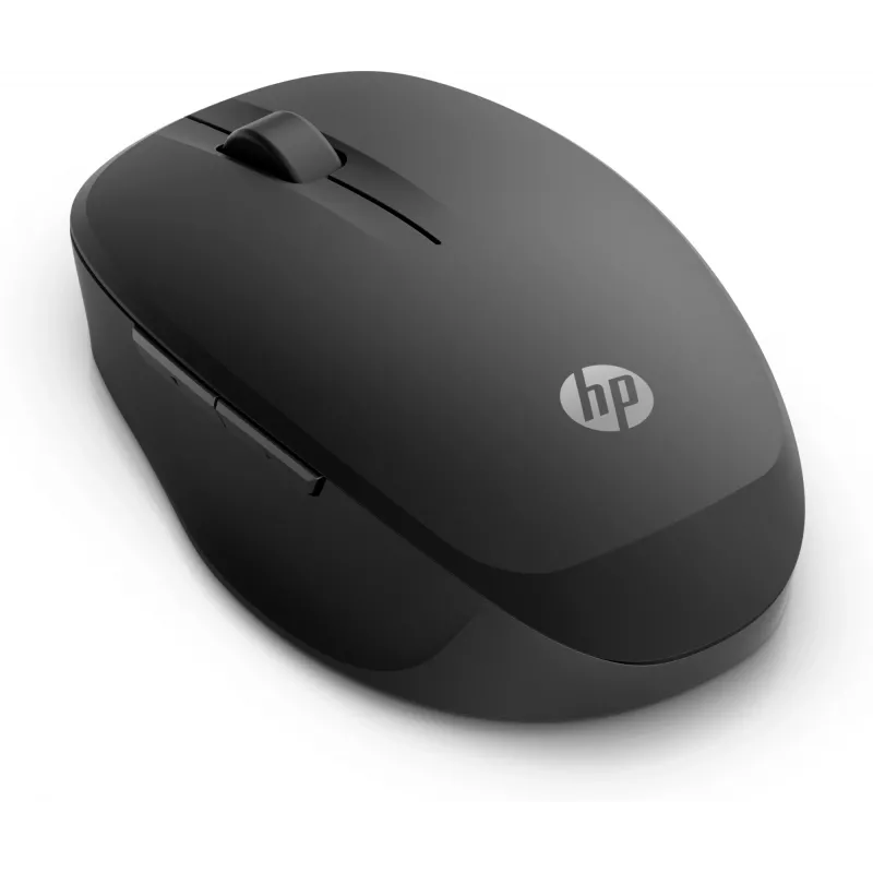HP Dual Mode Black Mouse 300, dešinei rankai, optinis, RF belaidis, 3600 DPI, juoda