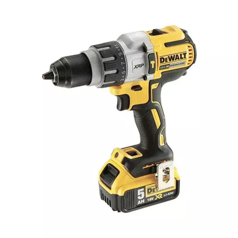 Belaidis gręžtuvas-suktuvas DeWalt DCD996P2 18V Li-Ion 5Ah, be raktelio griebtuvas, 3 greičiai, 95 Nm, 2,1 kg, gręžimas su kirtimu