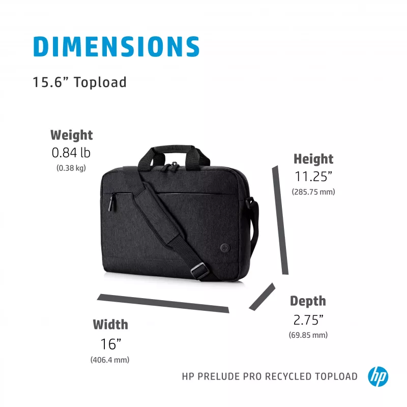 Dėklas HP Prelude Pro 15,6 col. perdirbto audinio nešiojamam kompiuteriui
