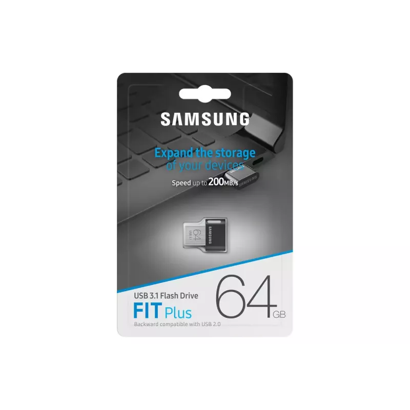 Samsung MUF-64AB USB atmintukas 64 GB USB Type-A 3.2 Gen 1 (3.1 Gen 1) Pilka, Sidabrinė