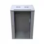 Extralink sieninis spintos stovas 15U 600x600 pilkas - Sieninis stovas - 15U - 60 kg - Užrakinama spyna - Lentynų bėgeliai - Pilka