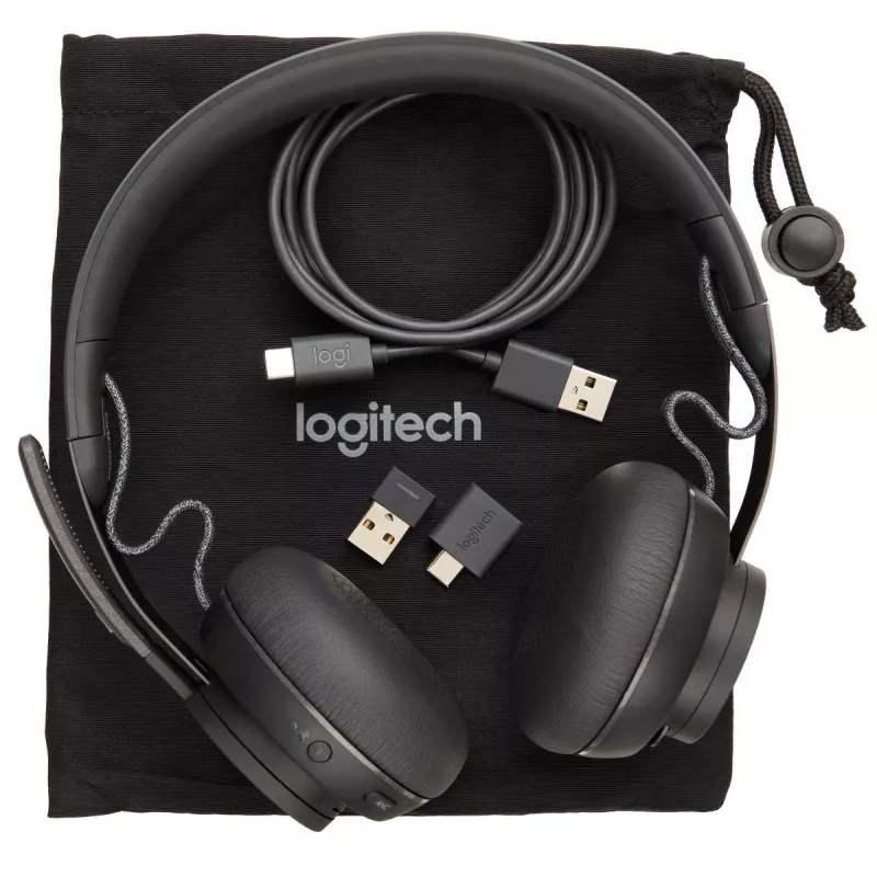 LOGITECH Zone Wireless - USB-C / USB-A - Ausinės - MSFT Teams Zone - Juoda