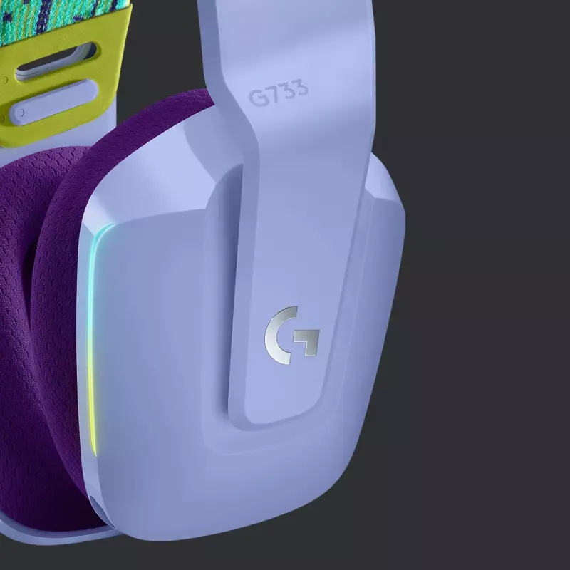 Ausinės Logitech G G733 LIGHTSPEED belaidės RGB žaidimų ausinės