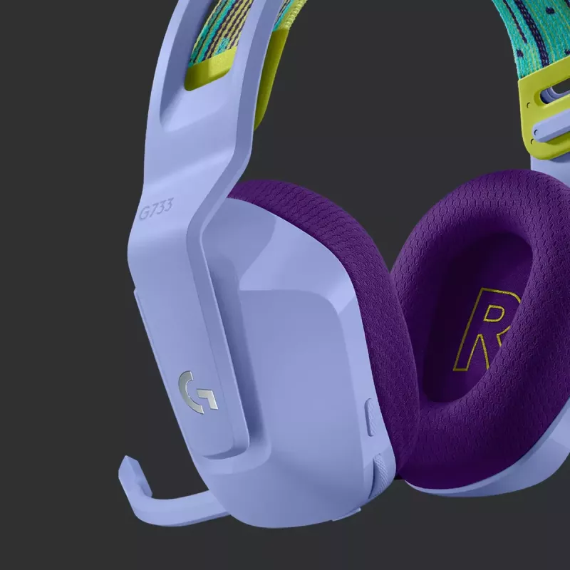 Ausinės Logitech G G733 LIGHTSPEED belaidės RGB žaidimų ausinės