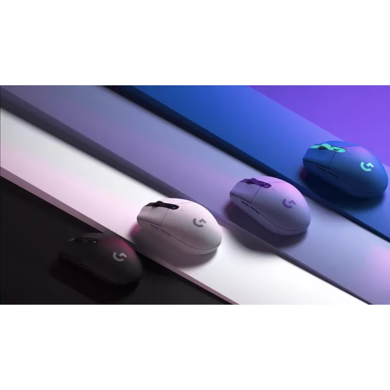 LOGITECH G305 Lightspeed belaidė žaidimų pelė alyvinė