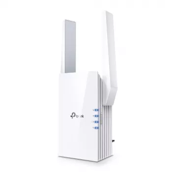 TP-Link RE505X belaidžio tinklo stiprintuvas, Wi-Fi 6, AX1500, dual-band, Gigabit Ethernet, baltas