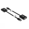 CLUB3D DisplayPort™ į VGA juodas aktyvus adapteris (kištukas / lizdas)