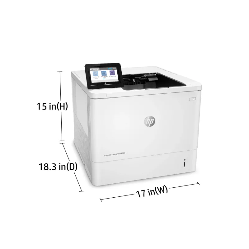 HP LaserJet Enterprise M611dn spausdintuvas, lazerinis, 1200 x 1200 DPI, A4, 61 ppm, dvipusis spausdinimas, tinklo paruoštas