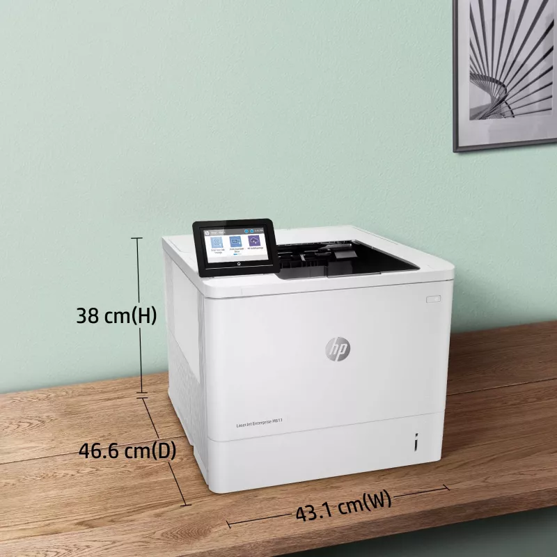 HP LaserJet Enterprise M611dn spausdintuvas, lazerinis, 1200 x 1200 DPI, A4, 61 ppm, dvipusis spausdinimas, tinklo paruoštas