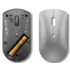 Optinė Bluetooth pelė Lenovo 600 – 2400 DPI, Bluetooth 5.0 dviejų įrenginių, 3 mygtukai, rutulinis slinkimas, Geležinė pilka