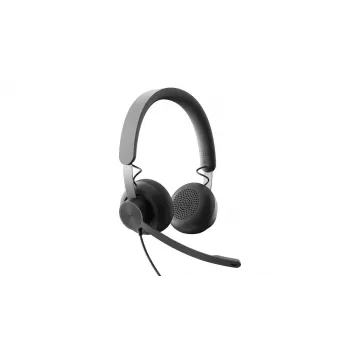 LOGITECH Zone Wired – USB-C / USB-A – Ausinės – UC Zone – Juodos