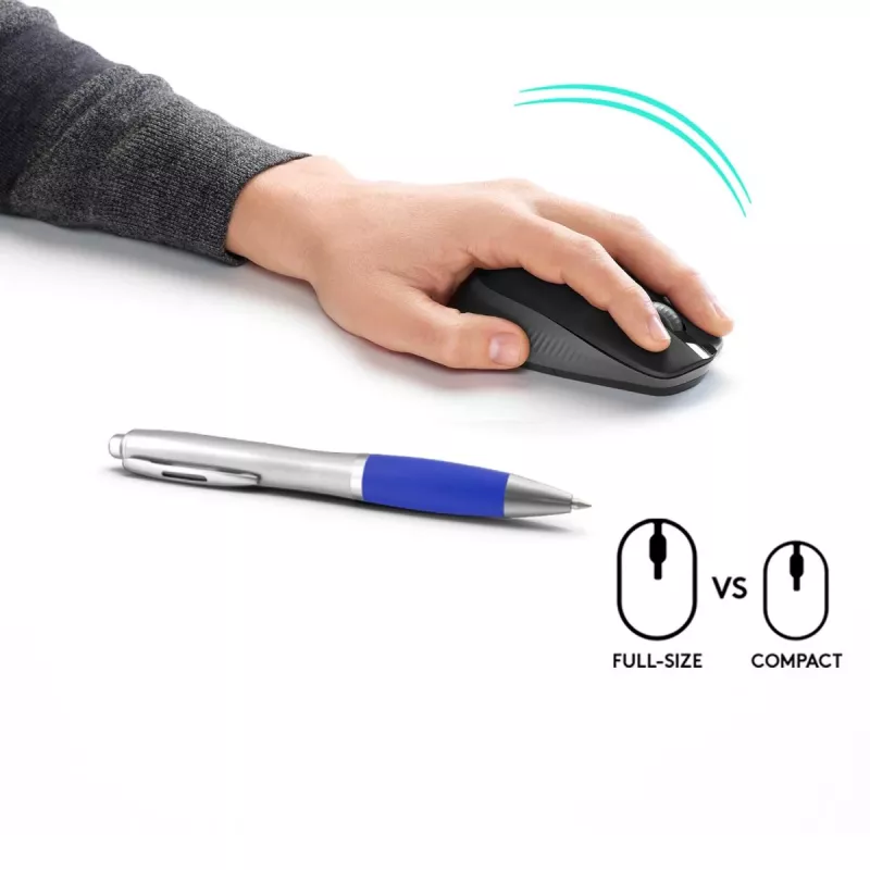 LOGITECH M190 Pilno dydžio belaidė pelė anglies pilka