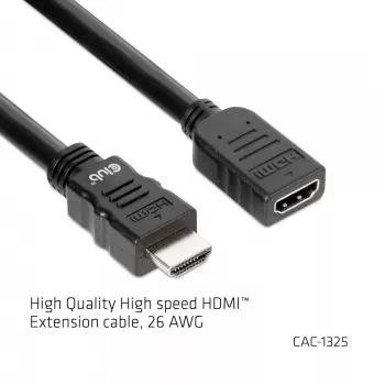 CLUB3D HDMI ilginimo laidas 4K60Hz M/F 5m