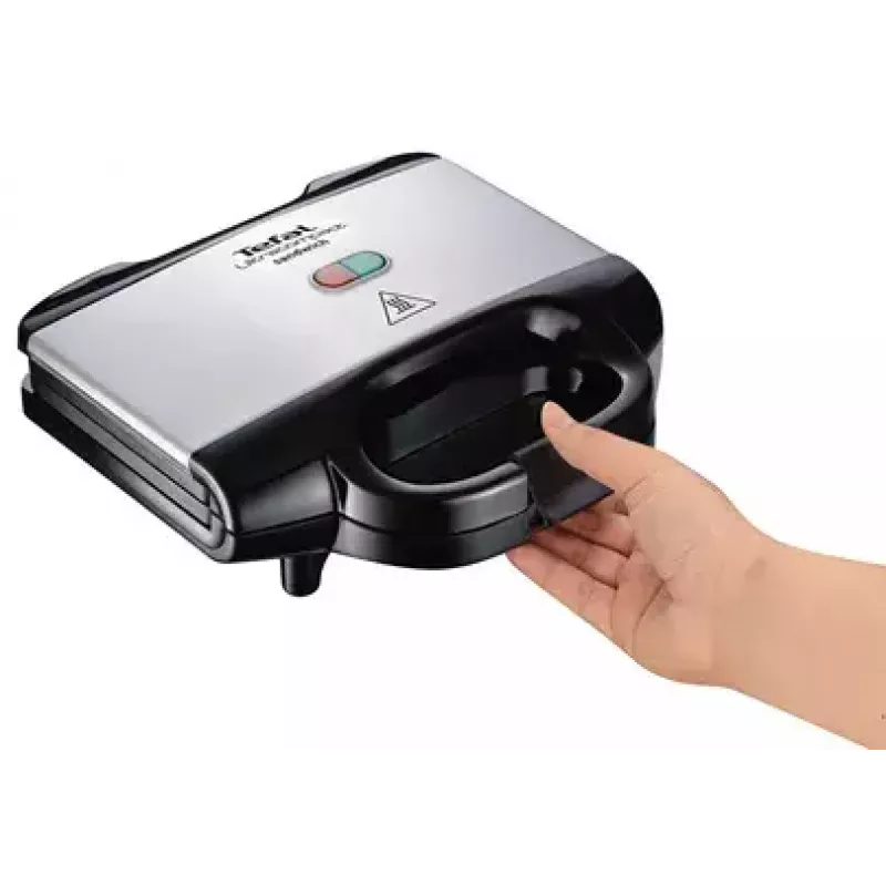 Sumuštinių keptuvė Tefal SM1572, 700 W, kepimo plokštės 230 x 130 mm, nerūdijantis plienas/juoda