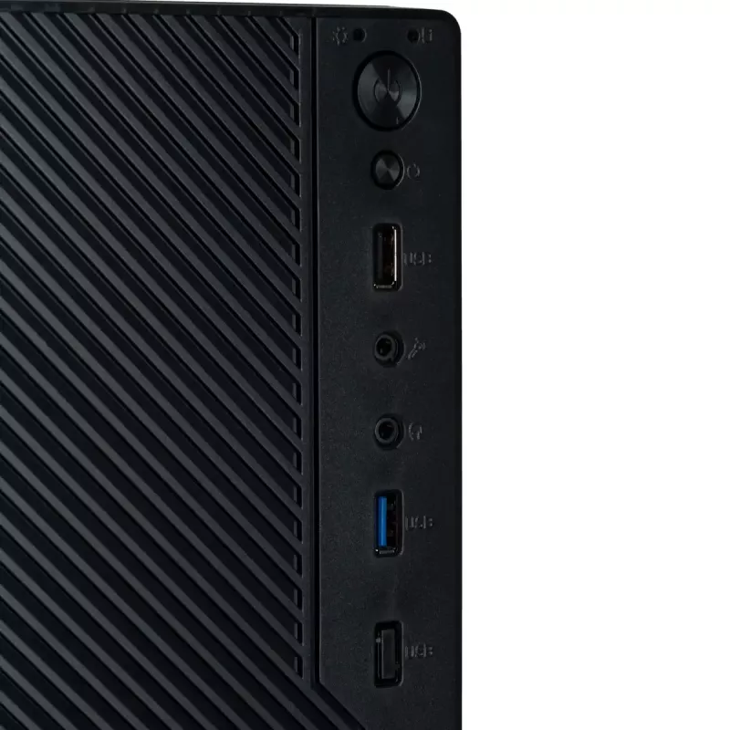 Akyga AK36BK Micro ATX kompiuterio korpusas, Micro ATX / Flex ATX / Mini ITX, USB 3.0 + USB 2.0, be maitinimo bloko, juodas