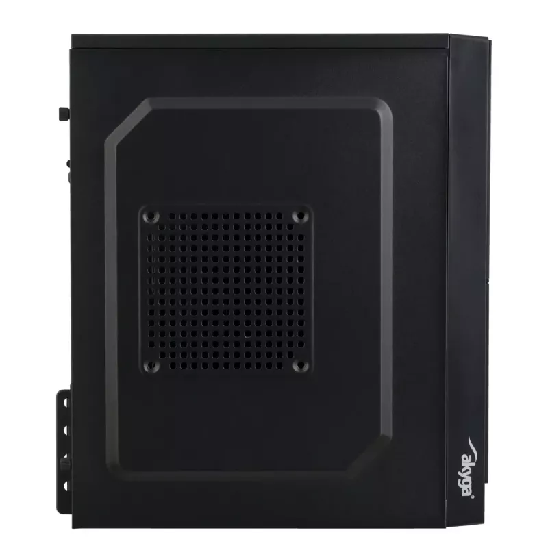 Akyga AK36BK Micro ATX kompiuterio korpusas, Micro ATX / Flex ATX / Mini ITX, USB 3.0 + USB 2.0, be maitinimo bloko, juodas