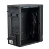 Akyga AK36BK Micro ATX kompiuterio korpusas, Micro ATX / Flex ATX / Mini ITX, USB 3.0 + USB 2.0, be maitinimo bloko, juodas