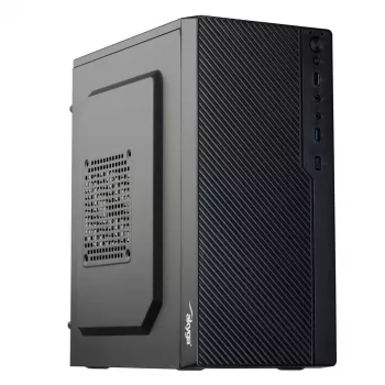 Akyga AK36BK Micro ATX kompiuterio korpusas, Micro ATX / Flex ATX / Mini ITX, USB 3.0 + USB 2.0, be maitinimo bloko, juodas