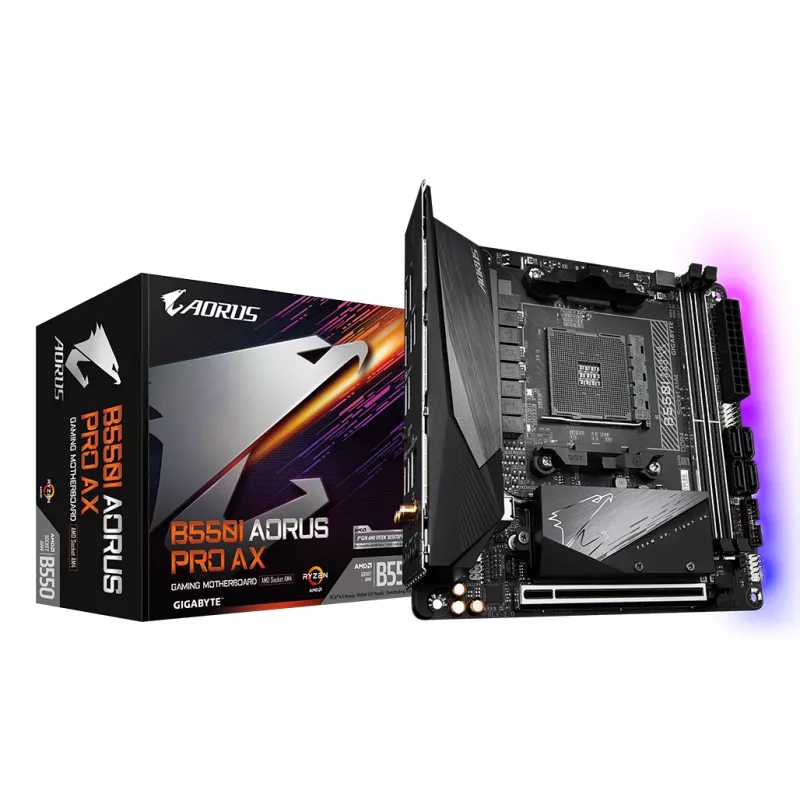 Motininė plokštė GIGABYTE B550I AORUS PRO AX, B550, AM4, Mini-ITX